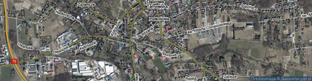 Zdjęcie satelitarne Zielona ul.